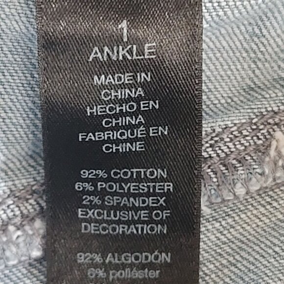 Chico's The So Slimming High-Rise Girlfriend Ankle. Size US 8/Chico's 1 - Picture 5 of 5